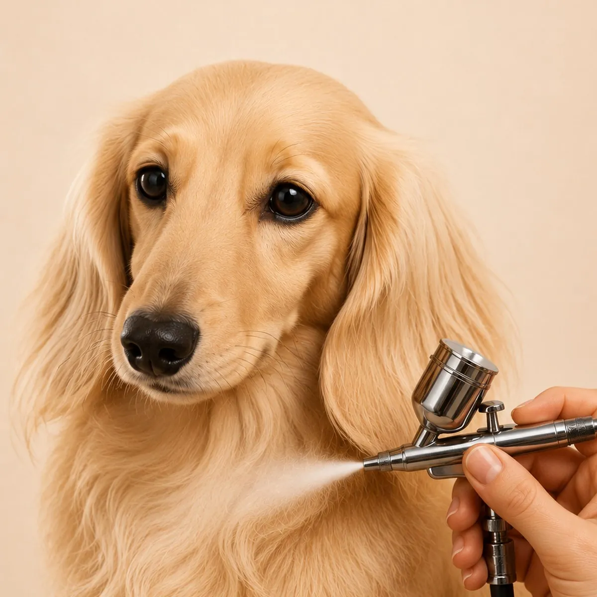 Diffusion du soin par l'oxygène concentré sur un Shar-Peï, en salon